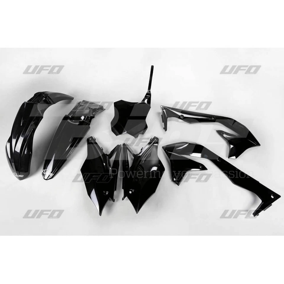 UFO Plast Set Plastique Complet Noir Kawasaki KX 450 F 2018 - Photo 1/1