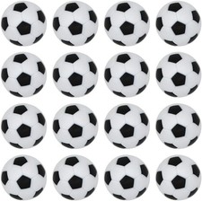 32Mm Foosball Balls - 16Pcs, Official Mini Table Footballs, Black