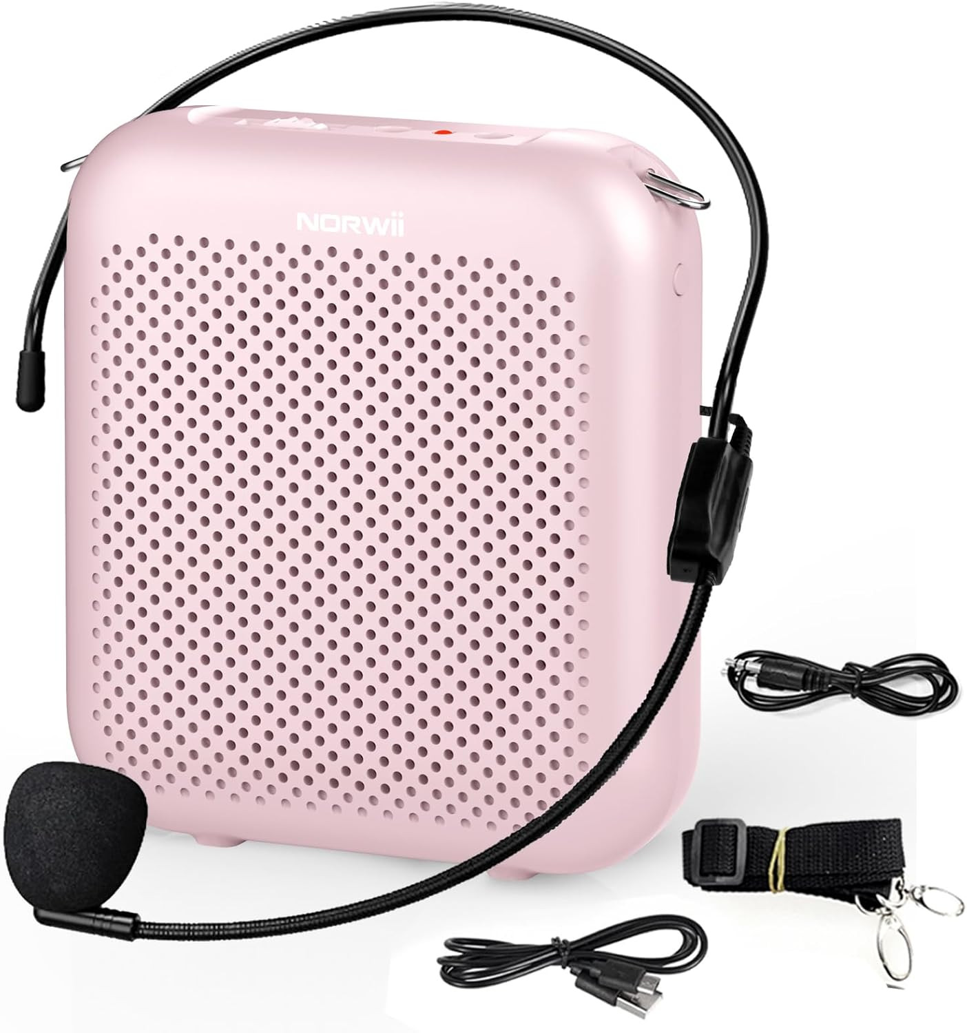 Amplificatore Vocale Portatile Con Microfono Auricolare Cablato E Cintura, Mini 