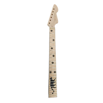 Guitar Neck 22fret 25.5inch Maple Nice Cat &Cat Paws Inlay Firebird Head Bolt On