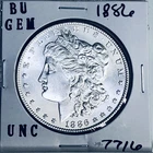 1886 BU GEM MORGAN SILVER DOLLAR UNC MS+++ U.S. MINT RARE COIN 7716