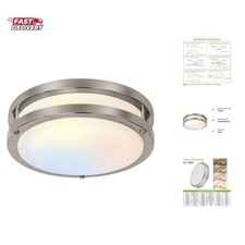 13 inch Flush Mount LED Ceiling Light Fixture, 2700K/3000K/3500K/4000K/5000K ...