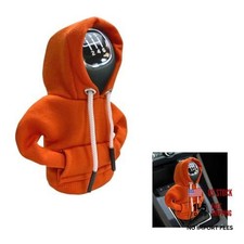JOYCOURT Car Gear Shift Hoodie, Fashionable Gear Shift Knob Cover, Orange 1 Pcs
