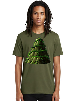 Rocky-Structure Mens Graphic Tee, 100% Cotton, Casual Summer Wear