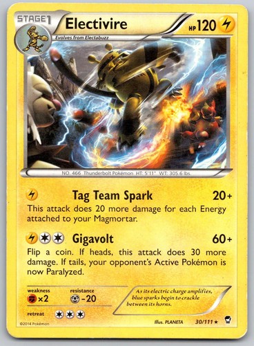 Electivire 30/111 Furious Fists Pokemon LP PLANETA