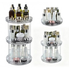 1/2/3 Tiers Acrylic Makeup Organizer Cosmetic Perfume Storage Stand Shelf Clear