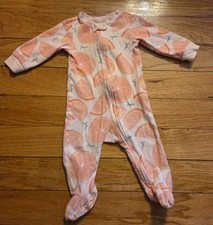 Carter's Just One You Girl Footie Pajama Sleeper Size 9 Months