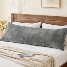 Velvet Body Pillow Cover with Zipper, Soft and Plush 20x54 Long Pillow Case,