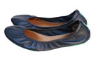 Tieks by Gavrieli Black Leather Teal Sole Ballet Flats Women’s Shoes SZ 9 — photo 3