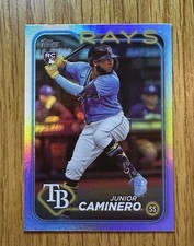 2024 Topps Series 2 - Junior Caminero #628 Rainbow Foil (RC)
