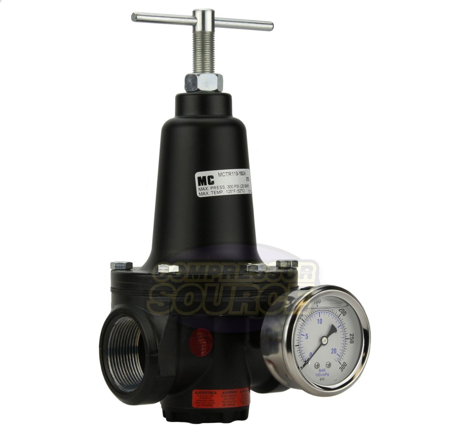 Line High Flow Pressure Regulator Valve