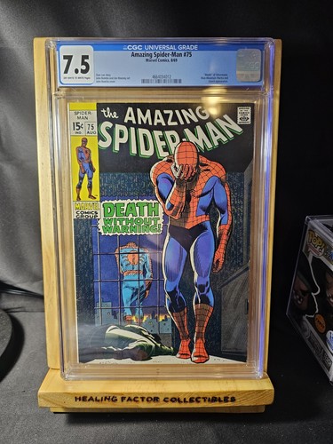 Amazing Spider-Man #75 CGC 7.5 VF- 1969 Marvel  Iconic John Romita Sr. Cover