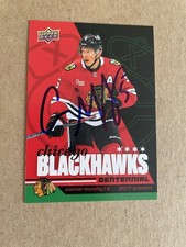 Connor Murphy Signed Blackhawks Centennial Green Parallel 54