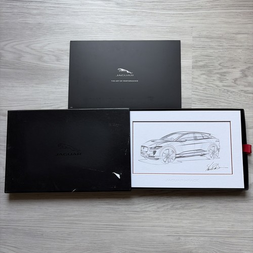 Jaguar I-Pace Owners Welcome Book Letter Artist Sketch Dealer Promo Signed