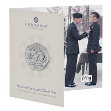 2025 Stories of the Second World War UK 50p BU Royal Mint Sealed Pack