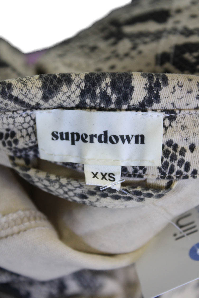 Superdown Womens Button Front Collared Snakeskin … - image 6