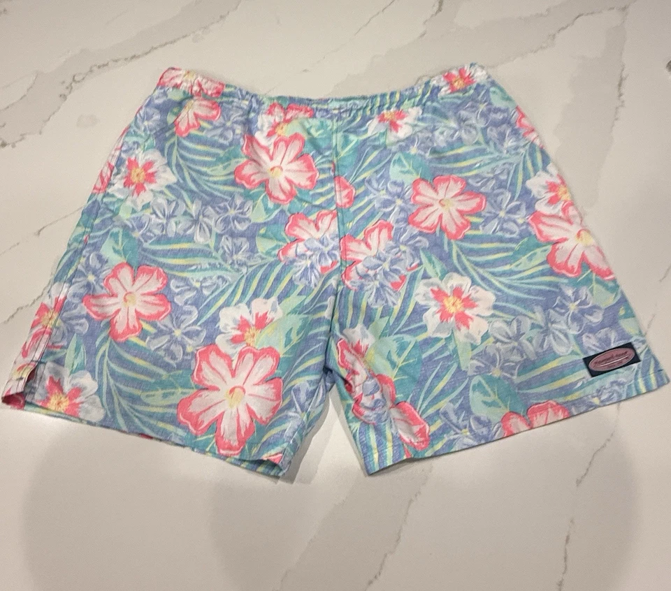 Vineyard Vines Swim Trunks Mens XL Multicolor Tropical Floral Pockets Liner - Image 2 of 4