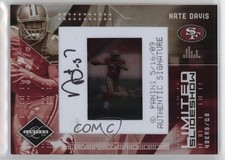 2009 Donruss Limited Slideshow 29/50 Nate Davis #20 Auto 11z5