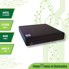 HP EliteDesk 800 G6 Mini  i5-10500T  8GB RAM  512GB NVMe  Win11 Pro