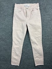 Frank & Eileen Sligo Jeans Women's 27 Pink Denim Skinny Mid Rise Made In USA