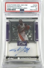 Shaquille O’Neal Auto  2020 Panini One and One — First Team 25/49 — PSA 10 POP 1