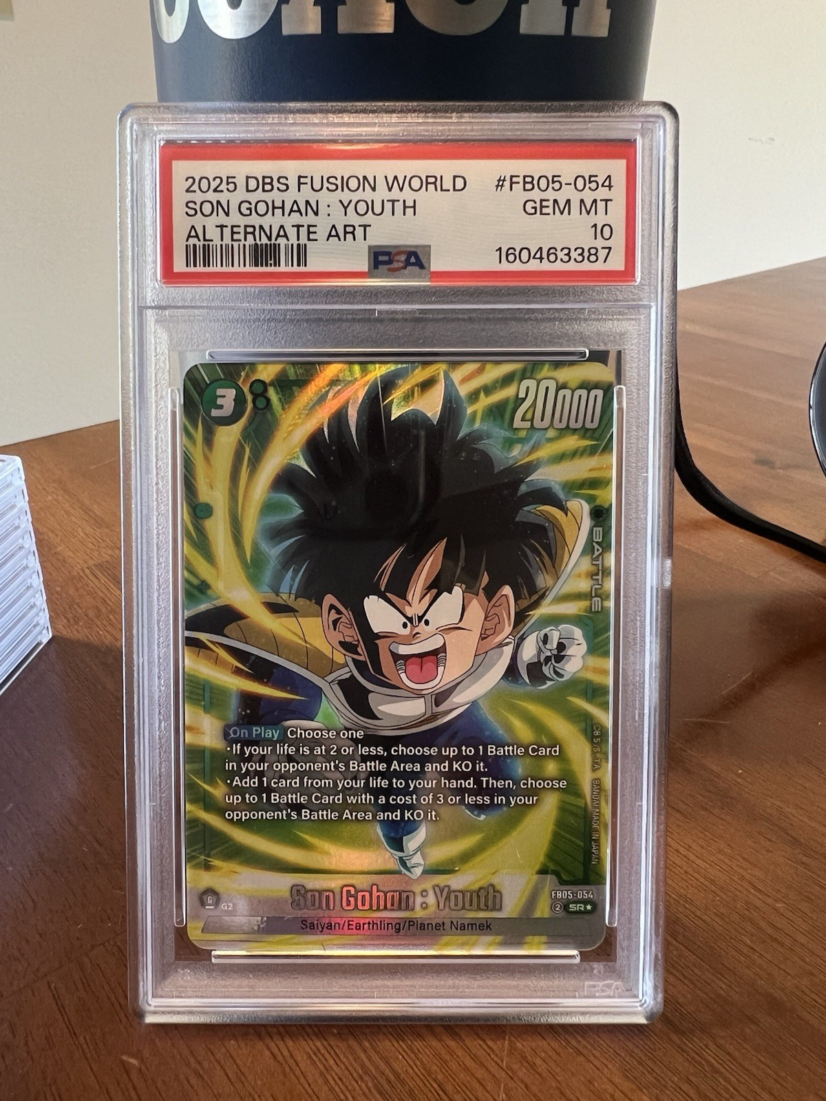 DBS FUSION WORLD SON GOHAN YOUTH FB05-054 ALT ART - PSA 10 GEM MINT