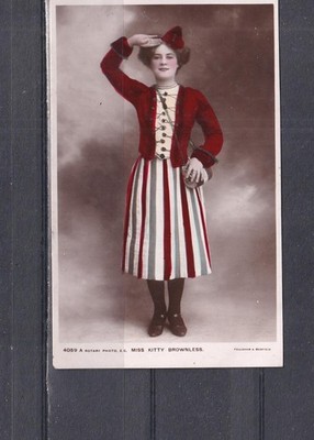 GREAT BRITAIN, MISS KITTY BROWNLESS, ACTRESS, c1910 ppc., unused.