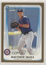 2011 Bowman Draft Prospects Gold Matt Skole Matthew Skole #BDPP15 hv1