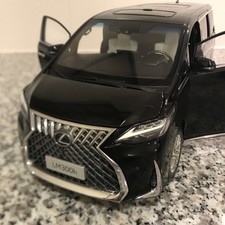 [Unused] LEXUS LM300h Black 1:18 Miniature Car