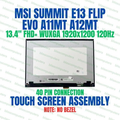 MSI Summit E13 Flip Evo A11MT 13.4'' LCD Touch Screen Assembly No Bezel