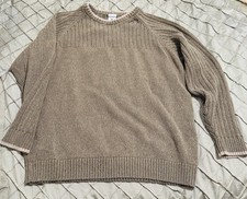 Columbia Sweater Mens XL Extra Large Green Crew Neck Pullover Knit Hiking