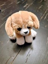 Original Ty Beanie Babies "Franklin" the Brown Dog 6" VelveTy Retired 2017 Tags