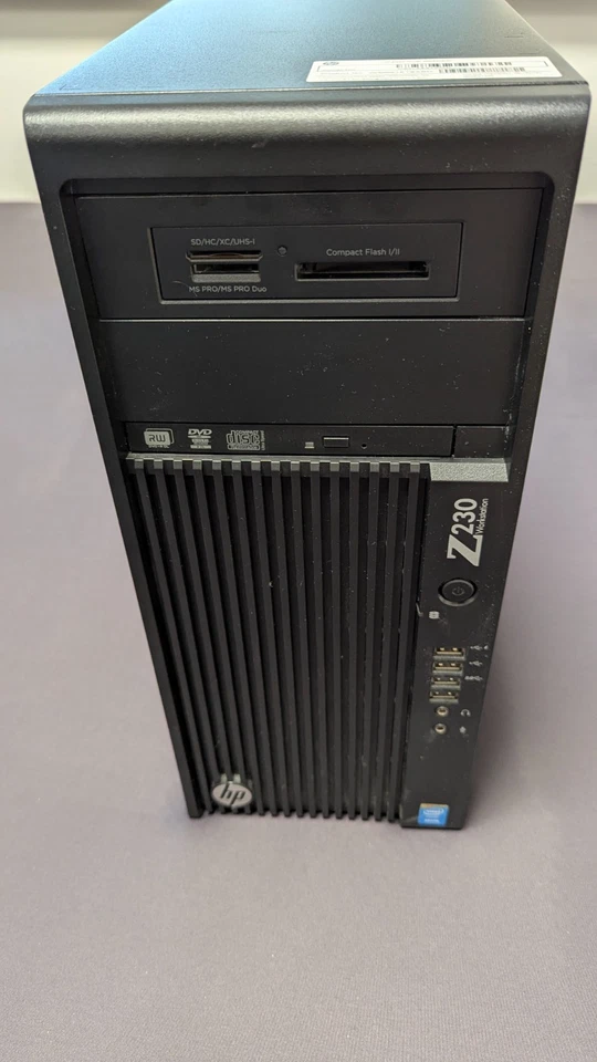HP Z230 Tower Workstation Intel Xeon E3-1245 V3 3.40GHz 16GB RAM 128GB SSD + 3TB
