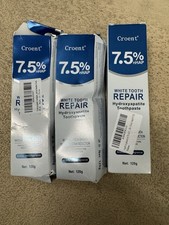 Croent 7.5 nHAP White Tooth Repair Hydroxyapatite Toothpaste Lot Of 3 Exp 2028