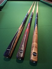 Image of Master range of ash pool or Snooker 3/4 cue and choice of 4 cases
