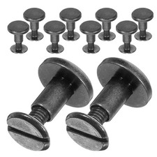 10pcs Rivet Installation Kit Binding Screws for Leathercraft Flat Round