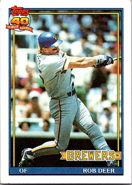 1991 Topps #192 Rob Deer