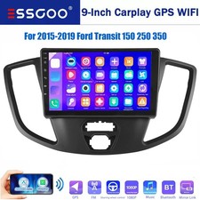 9'' Bluetooth Android 14 Carplay Car Stereo Radio GPS For Ford Transit 2015-2019