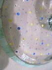 Vintage Art Deco  Green Decorative Poka Dot  Glass Round Pedestal Plate 10" — photo 4