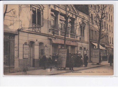 ASNIERES: Große Straße, das Eden Theater - Zustand