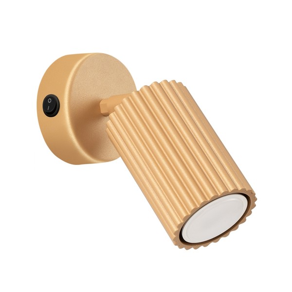 Minimalistisch Wandleuchte Karbon Aluminium Golden GU10 LED Sollux Lighting-image