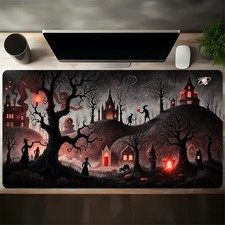40 90cm Large Gaming Mouse Pad  Desk Mat - Spooky Halloween Design with Bats, G