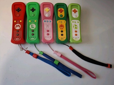 #ad #ad NINTENDO WII Remote Motion Plus MARIO LUIGI PEACH YOSHI BOWSER Set of 5 $210.00