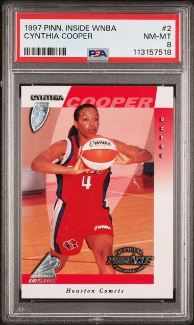 1997 Pinnacle Inside WNBA Cynthia Cooper #2 RC | PSA 8 | Houston Comets