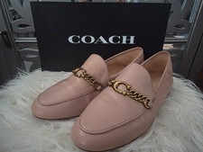 Coach Helena loafers Nude/ Pink Smooth Size 7