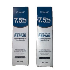 2 Tube 7.5 Hydroxyapatite Toothpaste Remove Yellow Tooth Stains Sensitive Teeth