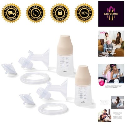 Complete 28mm Breast Pump Accessories - Safe, Easy-Clean 2 Pack for New Moms