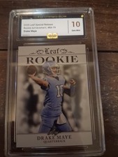 Leaf 2023 Draft Rookie Drake Maye North Carolina Tar Heels Football #B2-4
