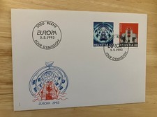 Switzerland 1993 FDC -- Europa CEPT  -- 100% charity