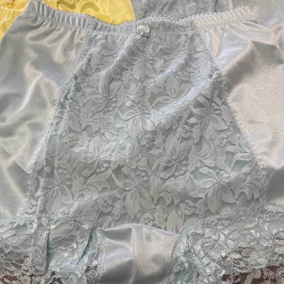 Paquete de 6 pantalones cortos bragas de encaje de cintura alta grandes para mujer Foto 3 de 4